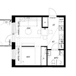 Huoneisto Modern 1br + Balcony By Finnoo Metro Espoo